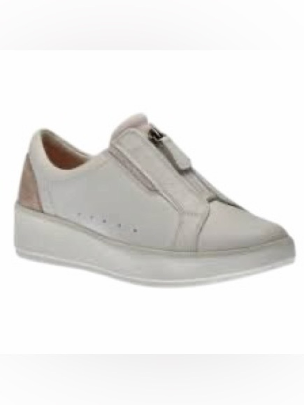 Clarks•Layton Rae Front Zip Slip On Casual Sneakers
